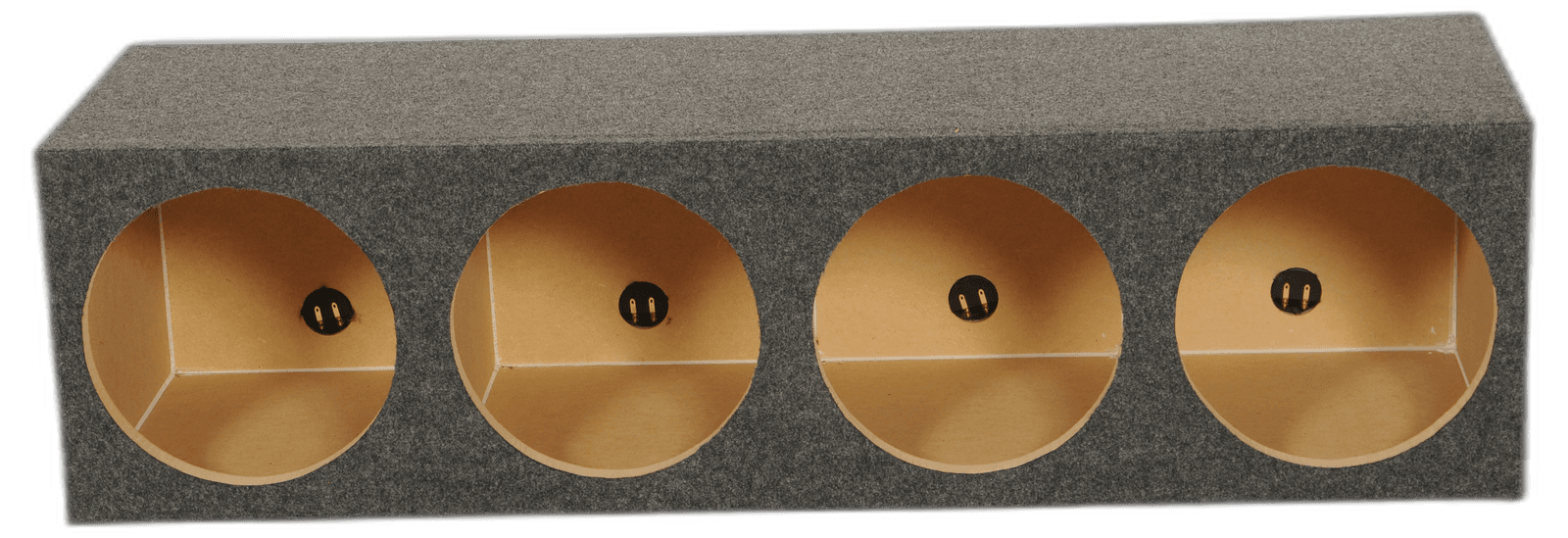 Quad 12” Heavy Duty Sealed Speaker Box