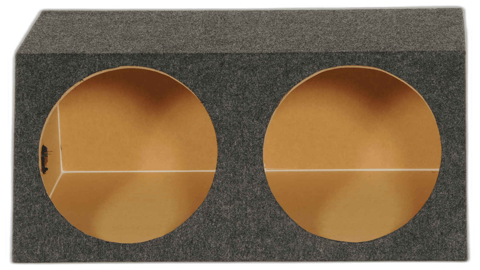 Dual 15” Slanted Face Heavy Duty Sealed Speaker Box