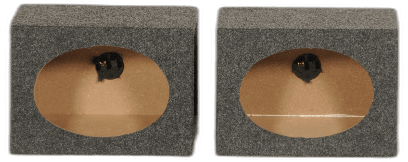 Two Single 6”x9” Front Angle Speaker Boxes